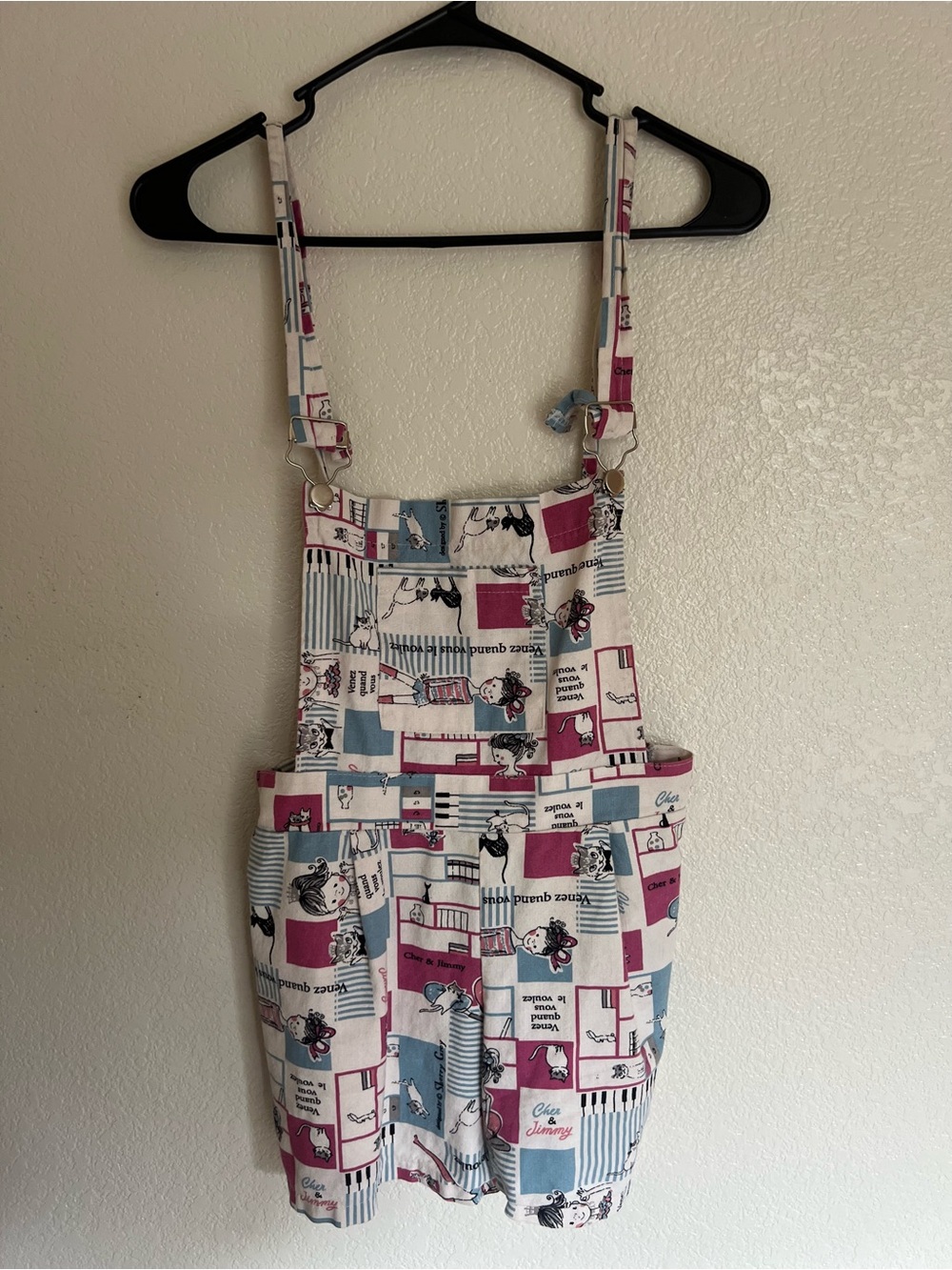 Vintage French Printed Patchwork Romper